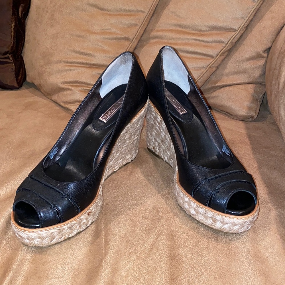 Espadrilles wedge sandals sz 8 1/2 Banana Republic